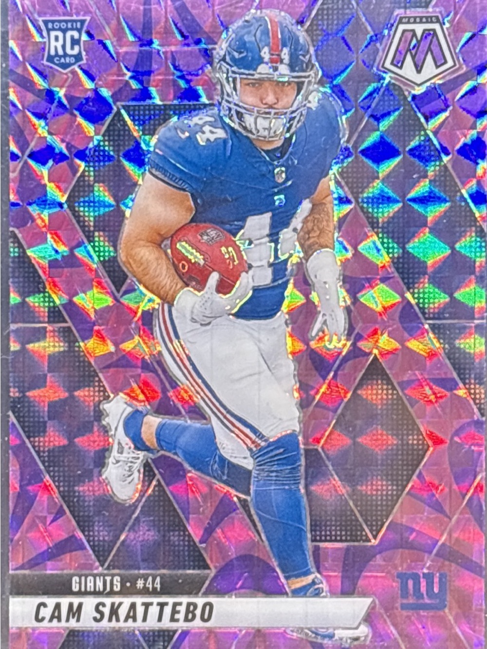 Panini Mosaic Cam Skattebo NFL Rookie Football Card